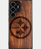 Best Wood Pittsburgh Steelers Samsung Galaxy S25 Ultra Case - Custom Engraved Cover - Engraved In Nature