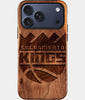 Eco-friendly Sacramento Kings iPhone 17 Pro Max Case - Carved Wood Custom Sacramento Kings Gift For Him - Monogrammed Personalized iPhone 17 Pro Max Cover By Engraved In Nature