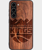 Best Wood Sacramento Kings Samsung Galaxy S25 Plus Case - Custom Engraved Cover - Engraved In Nature