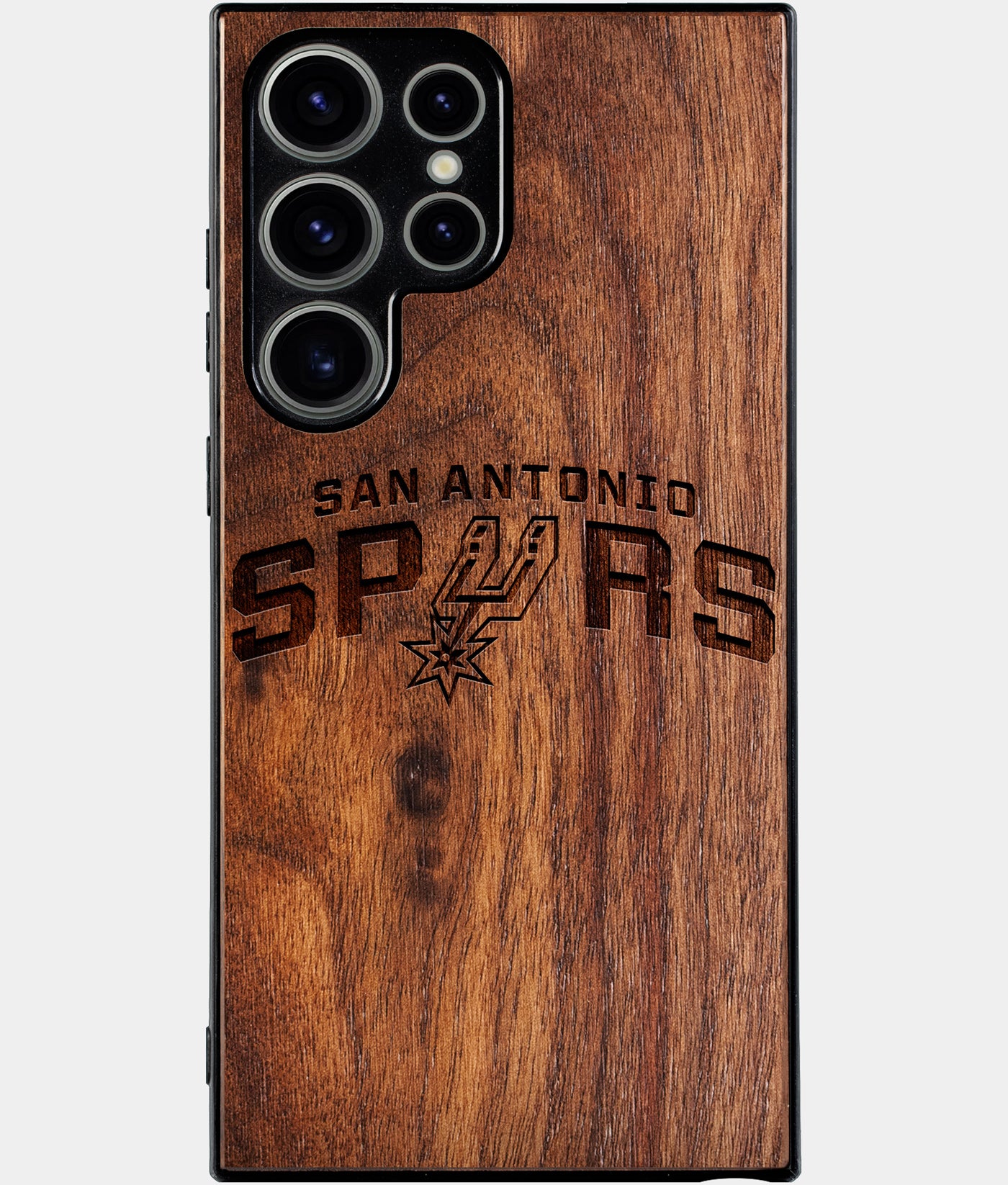 Best Wood San Antonio Spurs Samsung Galaxy S25 Ultra Case - Custom Engraved Cover - Engraved In Nature