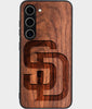 Best Wood San Diego Padres Samsung Galaxy S25 Plus Case - Custom Engraved Cover - Engraved In Nature