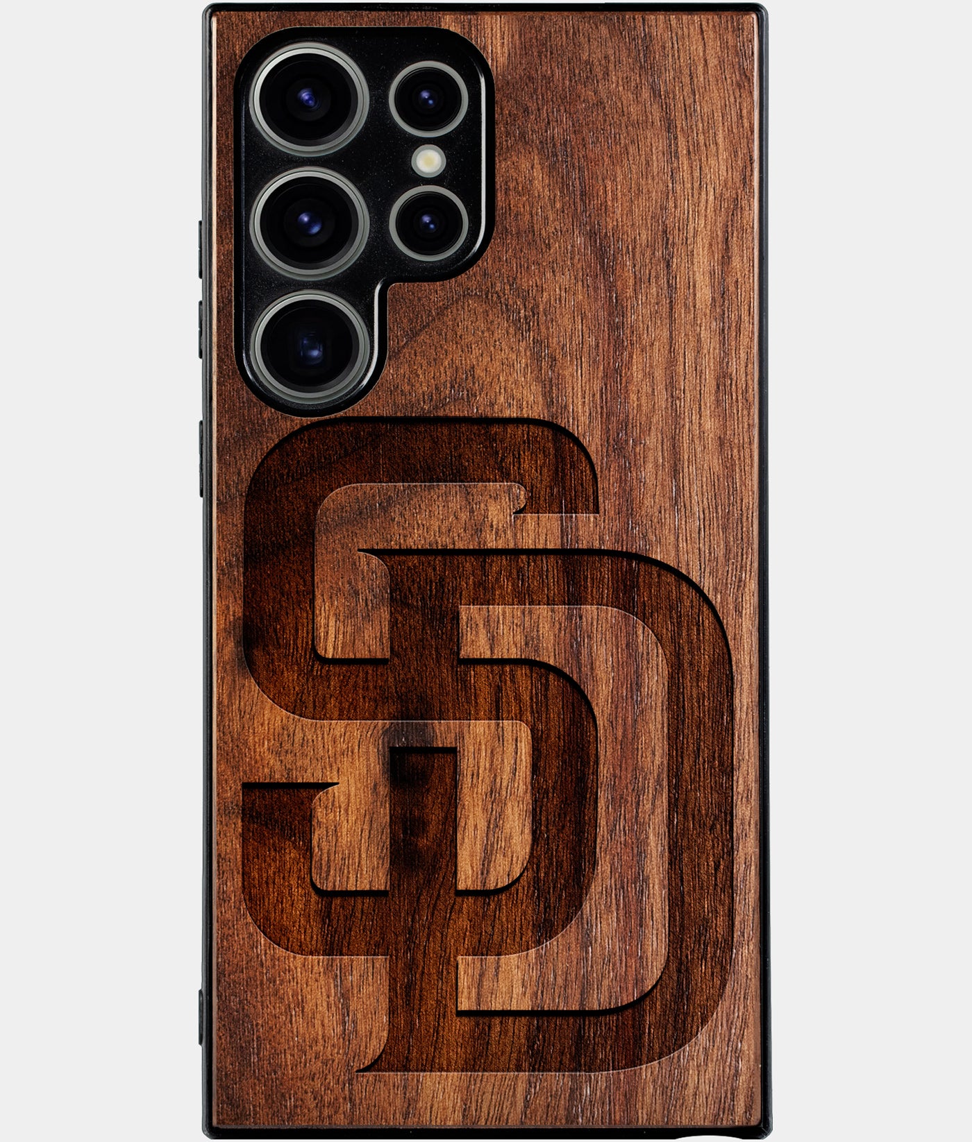 Best Wood San Diego Padres Samsung Galaxy S25 Ultra Case - Custom Engraved Cover - Engraved In Nature