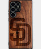 Best Wood San Diego Padres Samsung Galaxy S25 Ultra Case - Custom Engraved Cover - Engraved In Nature