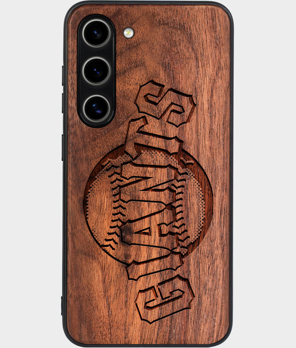 Best Wood San Francisco Giants Galaxy S25 Case - Custom Engraved Cover - Engraved In Nature