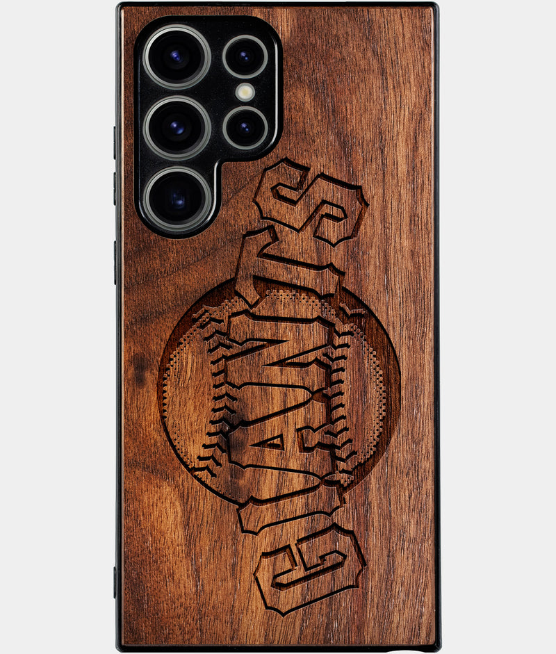 Best Wood San Francisco Giants Samsung Galaxy S25 Ultra Case - Custom Engraved Cover - Engraved In Nature