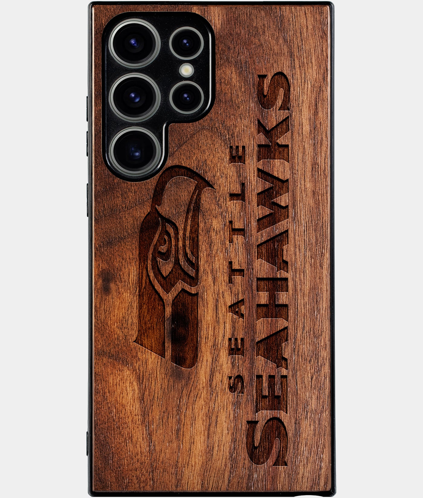 Best Wood Seattle Seahawks Samsung Galaxy S25 Ultra Case - Custom Engraved Cover - Engraved In Nature