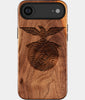 Eco-friendly Sl Benfica iPhone 17 Air Case - Carved Wood Custom Sl Benfica Gift For Him - Monogrammed Personalized iPhone 17 Air Cover By Engraved In Nature
