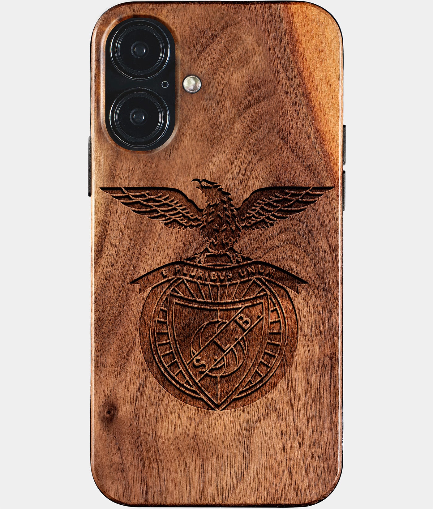 Eco-friendly Sl Benfica iPhone 17 Case - Carved Wood Custom Sl Benfica Gift For Him - Monogrammed Personalized iPhone 17 Cover By Engraved In Nature