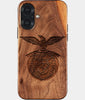 Eco-friendly Sl Benfica iPhone 17 Case - Carved Wood Custom Sl Benfica Gift For Him - Monogrammed Personalized iPhone 17 Cover By Engraved In Nature