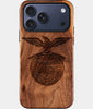 Eco-friendly Sl Benfica iPhone 17 Pro Max Case - Carved Wood Custom Sl Benfica Gift For Him - Monogrammed Personalized iPhone 17 Pro Max Cover By Engraved In Nature