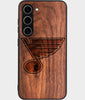 Best Wood St Louis Blues Samsung Galaxy S25 Plus Case - Custom Engraved Cover - Engraved In Nature