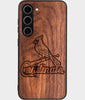 Best Wood St Louis Cardinals Samsung Galaxy S25 Plus Case - Custom Engraved Cover - Engraved In Nature