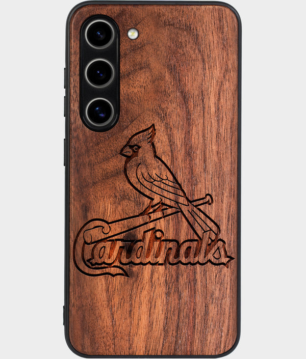 Best Wood St Louis Cardinals Galaxy S25 Case - Custom Engraved Cover - Engraved In Nature