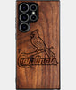 Best Wood St Louis Cardinals Samsung Galaxy S25 Ultra Case - Custom Engraved Cover - Engraved In Nature