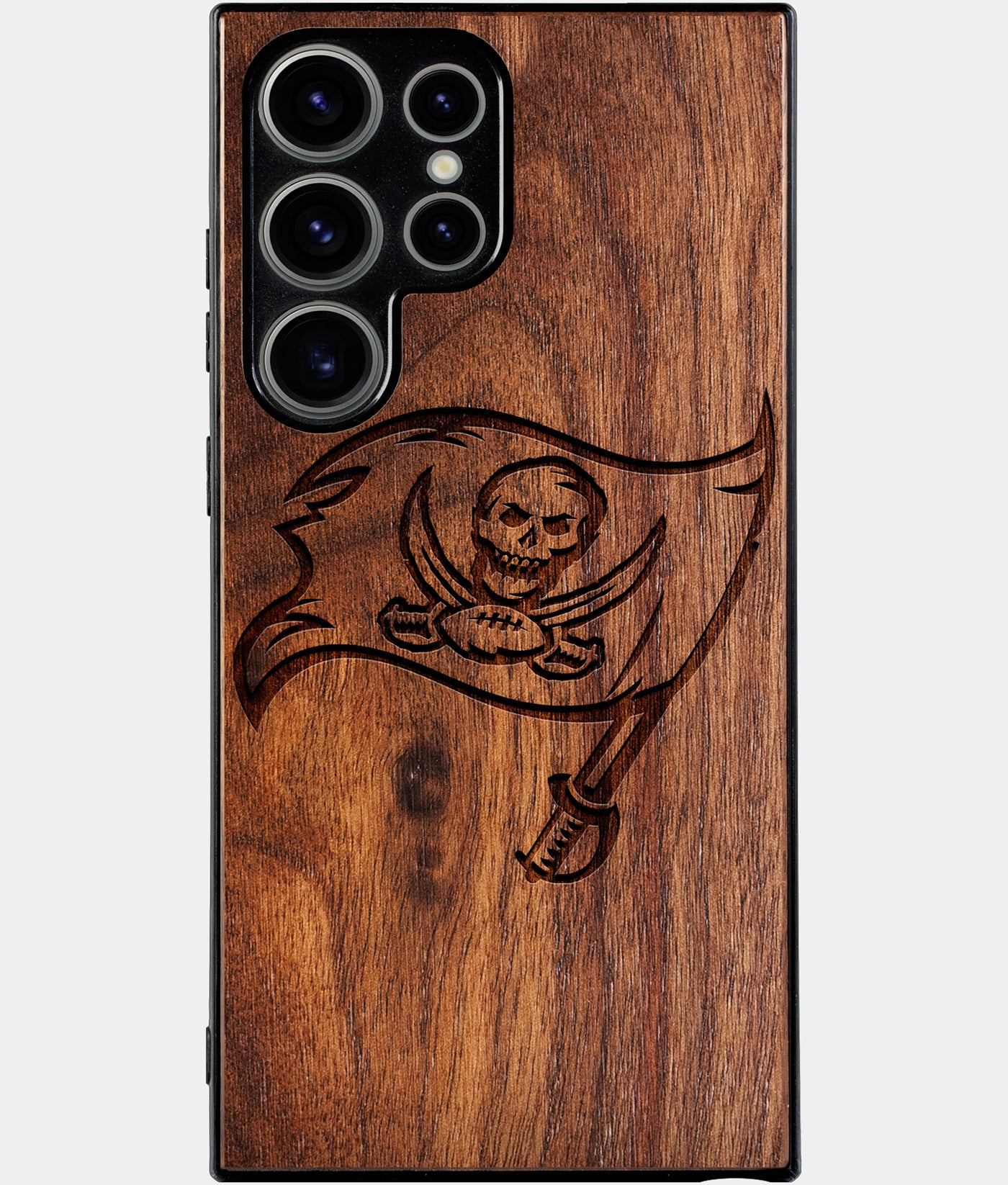 Best Wood Tampa Bay Buccaneers Samsung Galaxy S25 Ultra Case - Custom Engraved Cover - Engraved In Nature