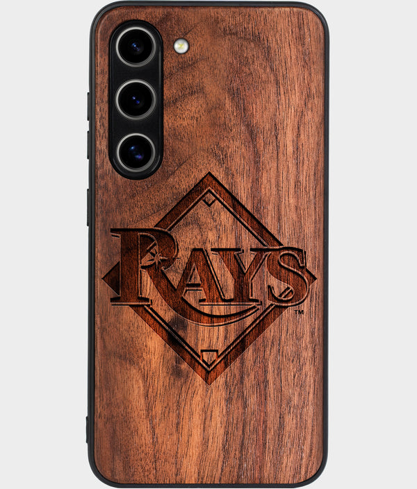 Best Wood Tampa Bay Rays Galaxy S25 Case - Custom Engraved Cover - Engraved In Nature