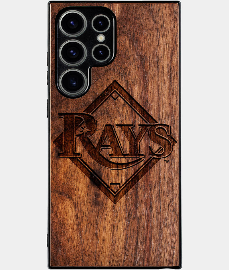 Best Wood Tampa Bay Rays Samsung Galaxy S25 Ultra Case - Custom Engraved Cover - Engraved In Nature