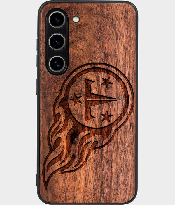 Best Wood Tennessee Titans Galaxy S25 Case - Custom Engraved Cover - Engraved In Nature
