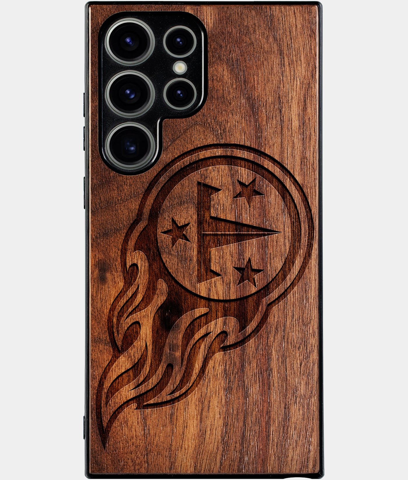Best Wood Tennessee Titans Samsung Galaxy S25 Ultra Case - Custom Engraved Cover - Engraved In Nature
