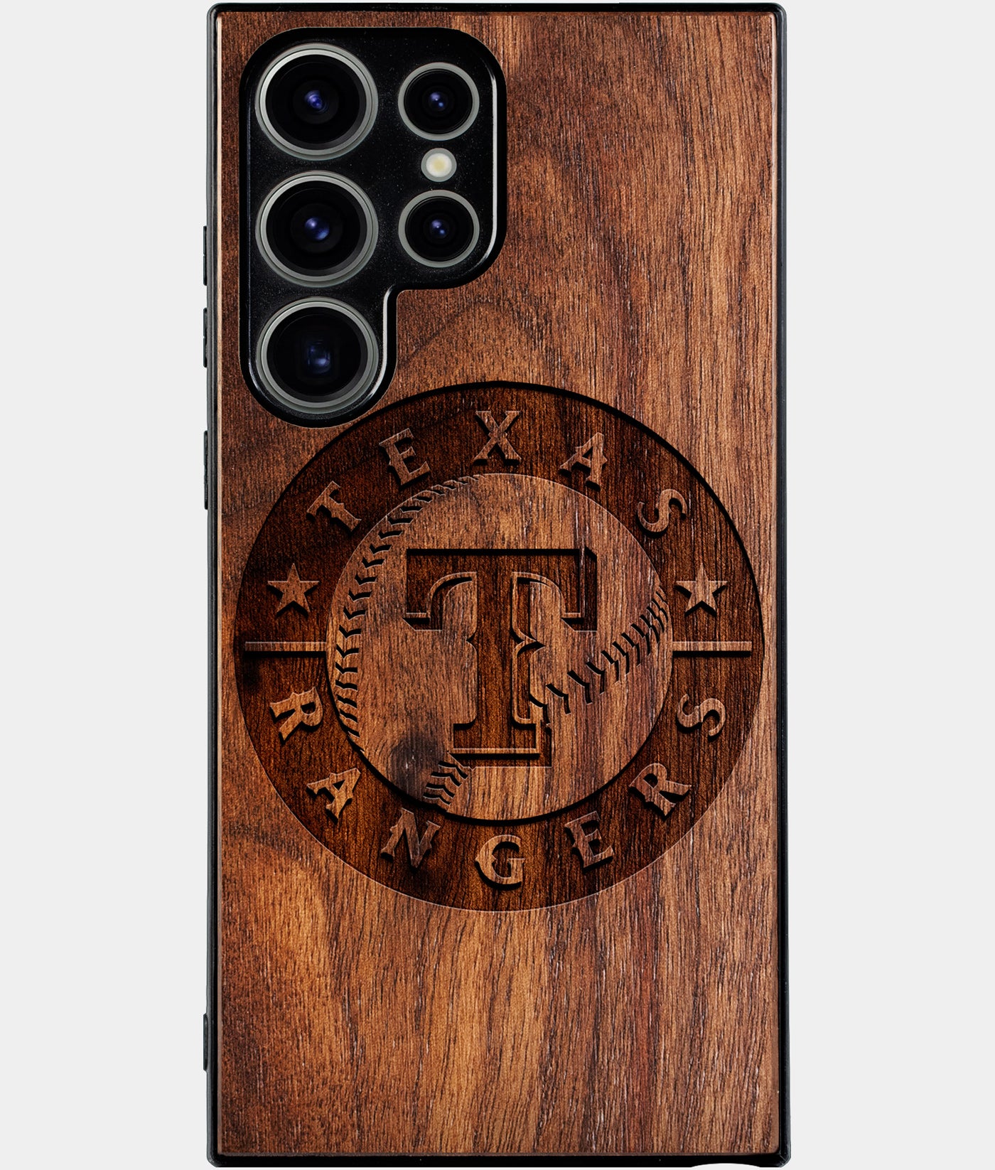 Best Wood Texas Rangers Samsung Galaxy S25 Ultra Case - Custom Engraved Cover - Engraved In Nature
