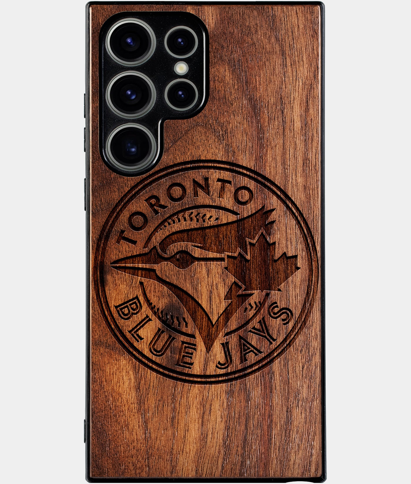 Best Wood Toronto Blue Jays Samsung Galaxy S25 Ultra Case - Custom Engraved Cover - Engraved In Nature