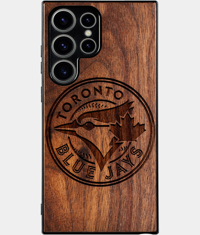 Best Wood Toronto Blue Jays Samsung Galaxy S25 Ultra Case - Custom Engraved Cover - Engraved In Nature