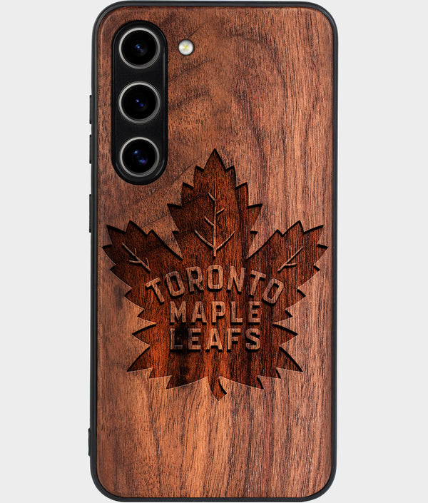 Best Wood Toronto Maple Leafs Galaxy S25 Case - Custom Engraved Cover - Engraved In Nature