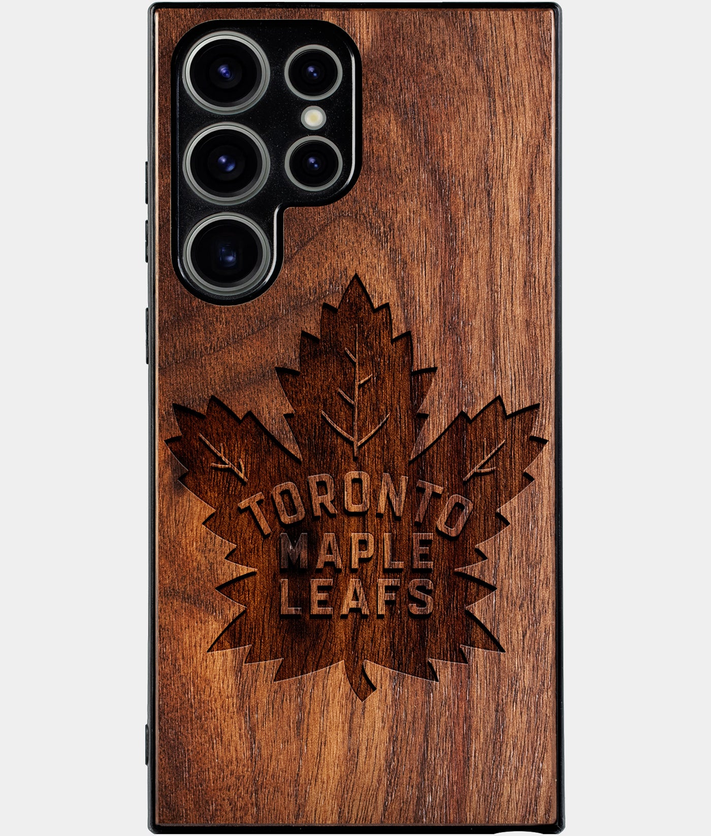 Best Wood Toronto Maple Leafs Samsung Galaxy S25 Ultra Case - Custom Engraved Cover - Engraved In Nature