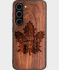 Best Wood Toronto Maple Leafs Samsung Galaxy S25 Case - Custom Engraved Cover - Engraved In Nature