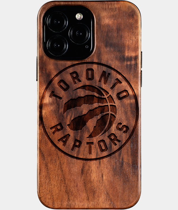 Custom Toronto Raptors iPhone 16/16 Pro/16 Pro Max/16 Plus Case - Wood Raptors Cover - Eco-friendly Toronto Raptors iPhone 16 Case - Carved Wood Custom Toronto Raptors Gift For Him - Monogrammed Personalized iPhone 16 Cover By Engraved In Nature