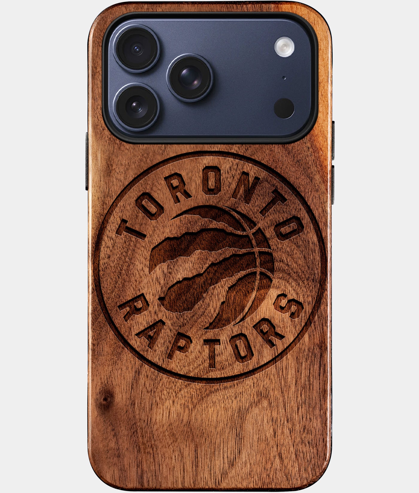 Eco-friendly Toronto Raptors iPhone 17 Pro Case - Carved Wood Custom Toronto Raptors Gift For Him - Monogrammed Personalized iPhone 17 Pro Cover By Engraved In Nature