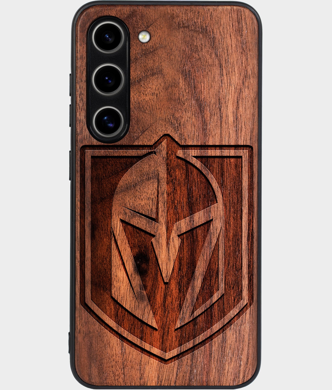 Best Wood Vegas Golden Knights Samsung Galaxy S25 Plus Case - Custom Engraved Cover - Engraved In Nature