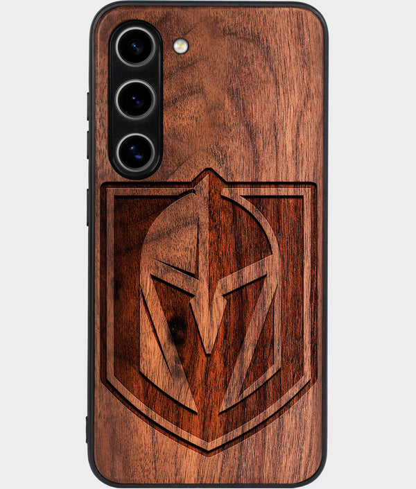 Best Wood Vegas Golden Knights Galaxy S25 Case - Custom Engraved Cover - Engraved In Nature