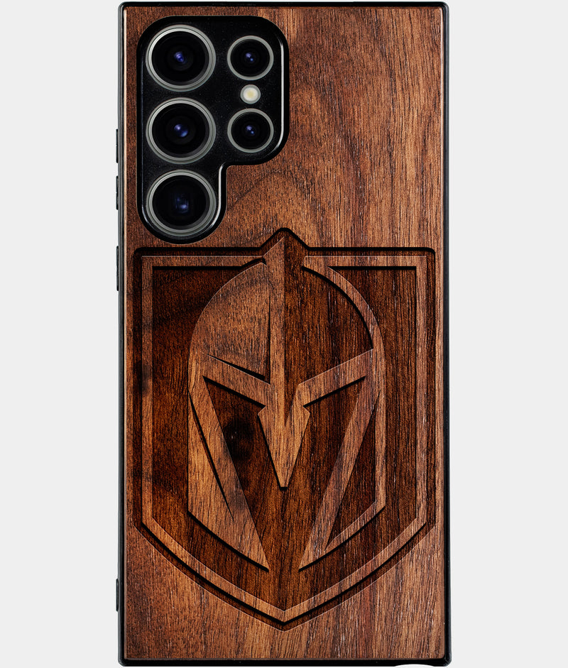 Best Wood Vegas Golden Knights Samsung Galaxy S25 Ultra Case - Custom Engraved Cover - Engraved In Nature