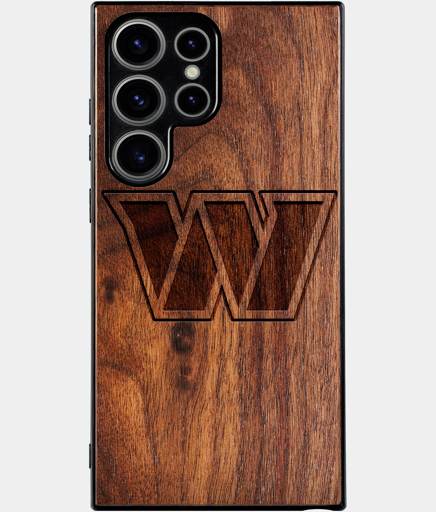 Best Wood Washington Commanders Samsung Galaxy S25 Ultra Case - Custom Engraved Cover - Engraved In Nature