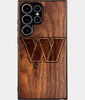 Best Wood Washington Commanders Samsung Galaxy S25 Ultra Case - Custom Engraved Cover - Engraved In Nature