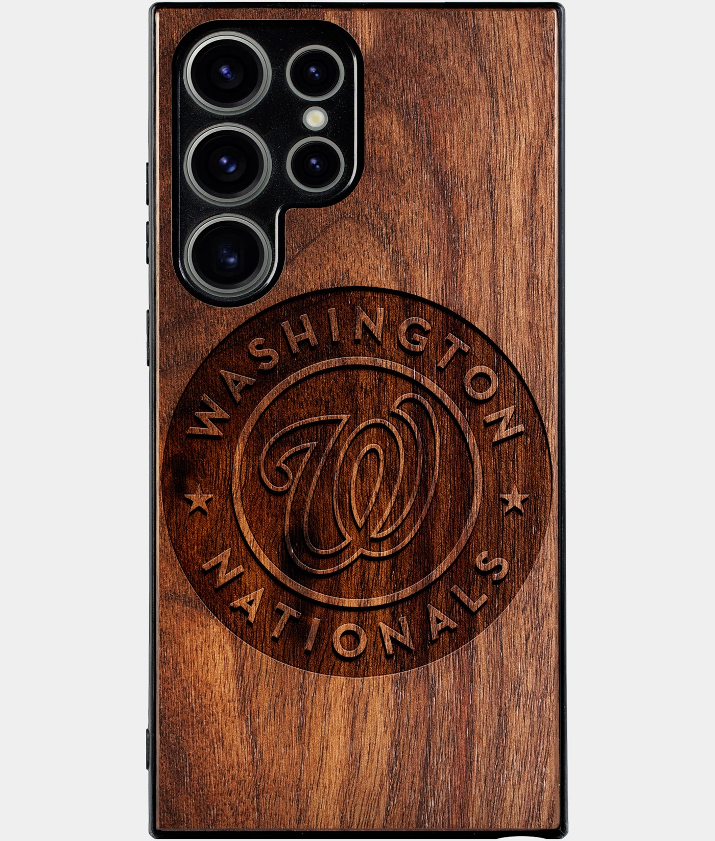 Best Wood Washington Nationals Samsung Galaxy S25 Ultra Case - Custom Engraved Cover - Engraved In Nature