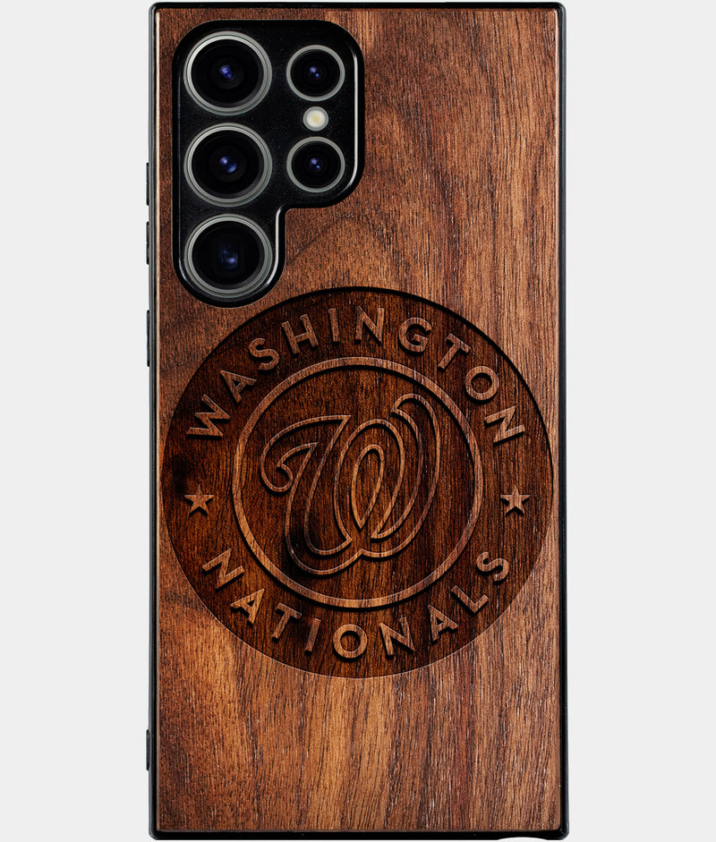Best Wood Washington Nationals Samsung Galaxy S25 Ultra Case - Custom Engraved Cover - Engraved In Nature
