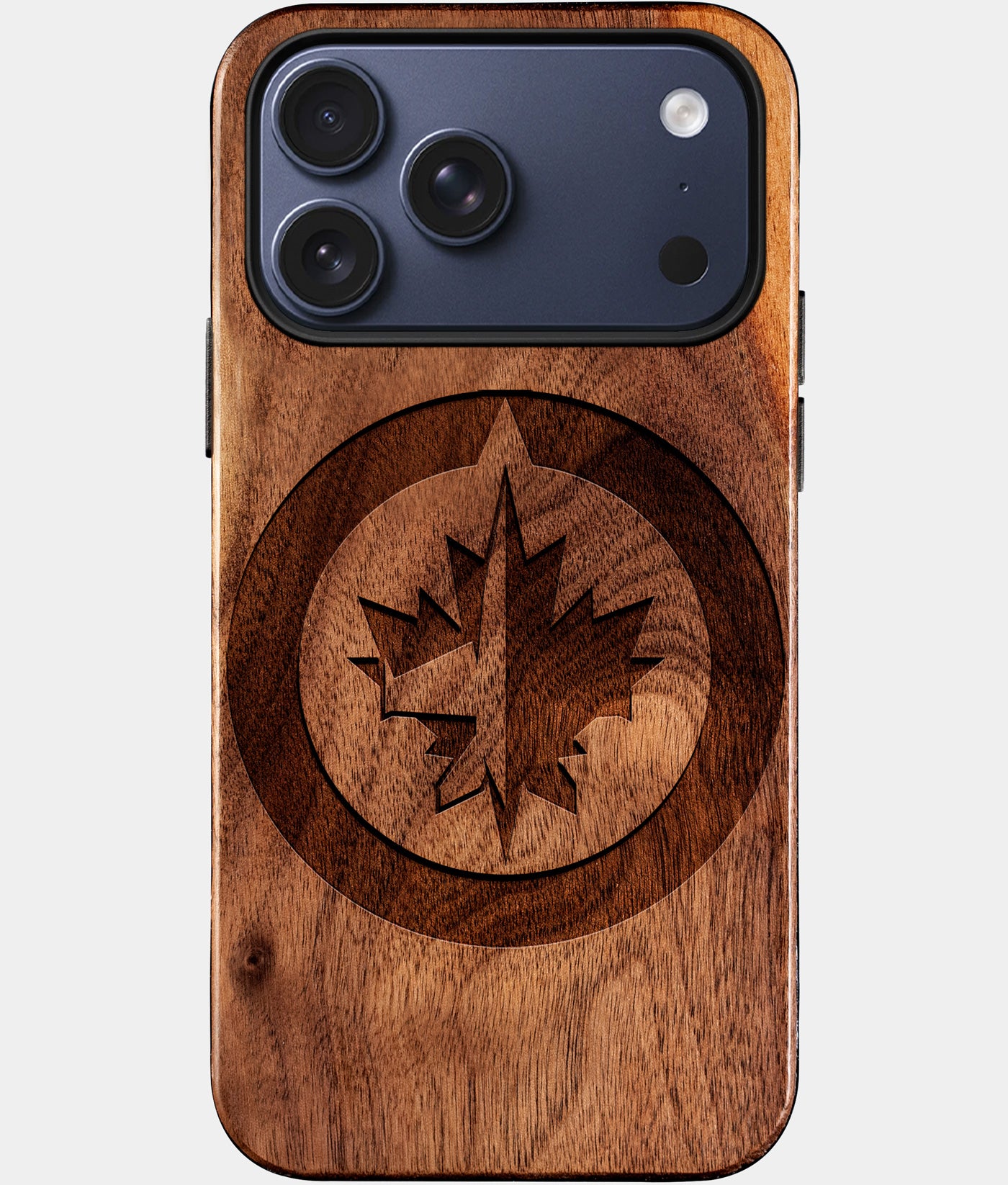 Custom Winnipeg Jets iPhone 17/17 Pro/17 Pro Max/17 Air Case - Wood Winnipeg Jets Cover - Eco-friendly Winnipeg Jets iPhone 17 Case - Carved Wood Custom Winnipeg Jets Gift For Him - Monogrammed Personalized iPhone 17 Cover By Engraved In Nature