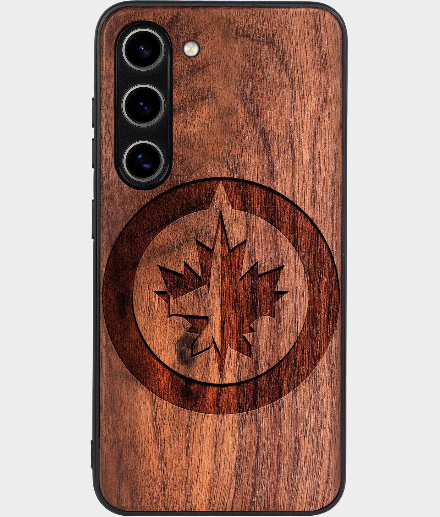 Best Wood Winnipeg Jets Samsung Galaxy S25 Plus Case - Custom Engraved Cover - Engraved In Nature