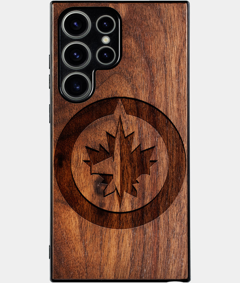 Best Wood Winnipeg Jets Samsung Galaxy S25 Ultra Case - Custom Engraved Cover - Engraved In Nature