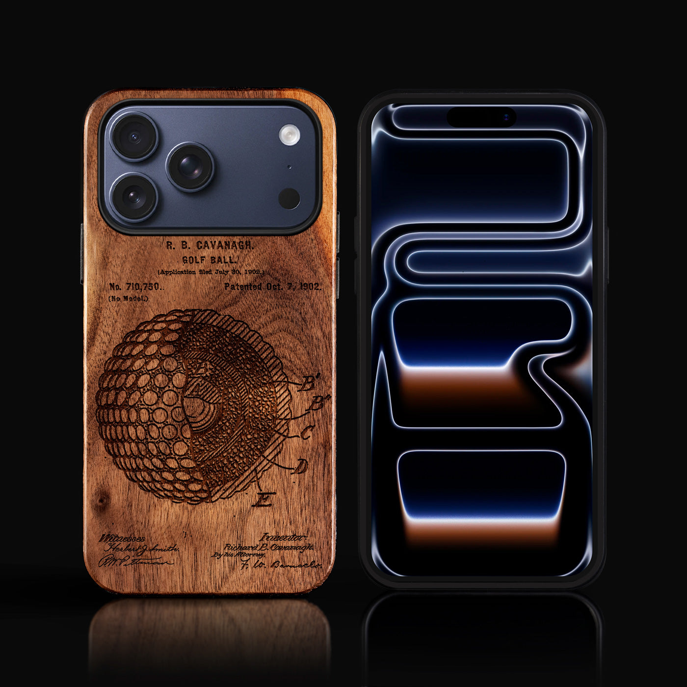 Personalized Golf iPhone 17 Series Cases Golf Ball Custom Golf Gifts For Men 2026 Best Golf Christmas Gifts Best Country Club Gifts Carved Wood Unusual Golf Gift For Him Monogrammed iPhone 17 Series Covers