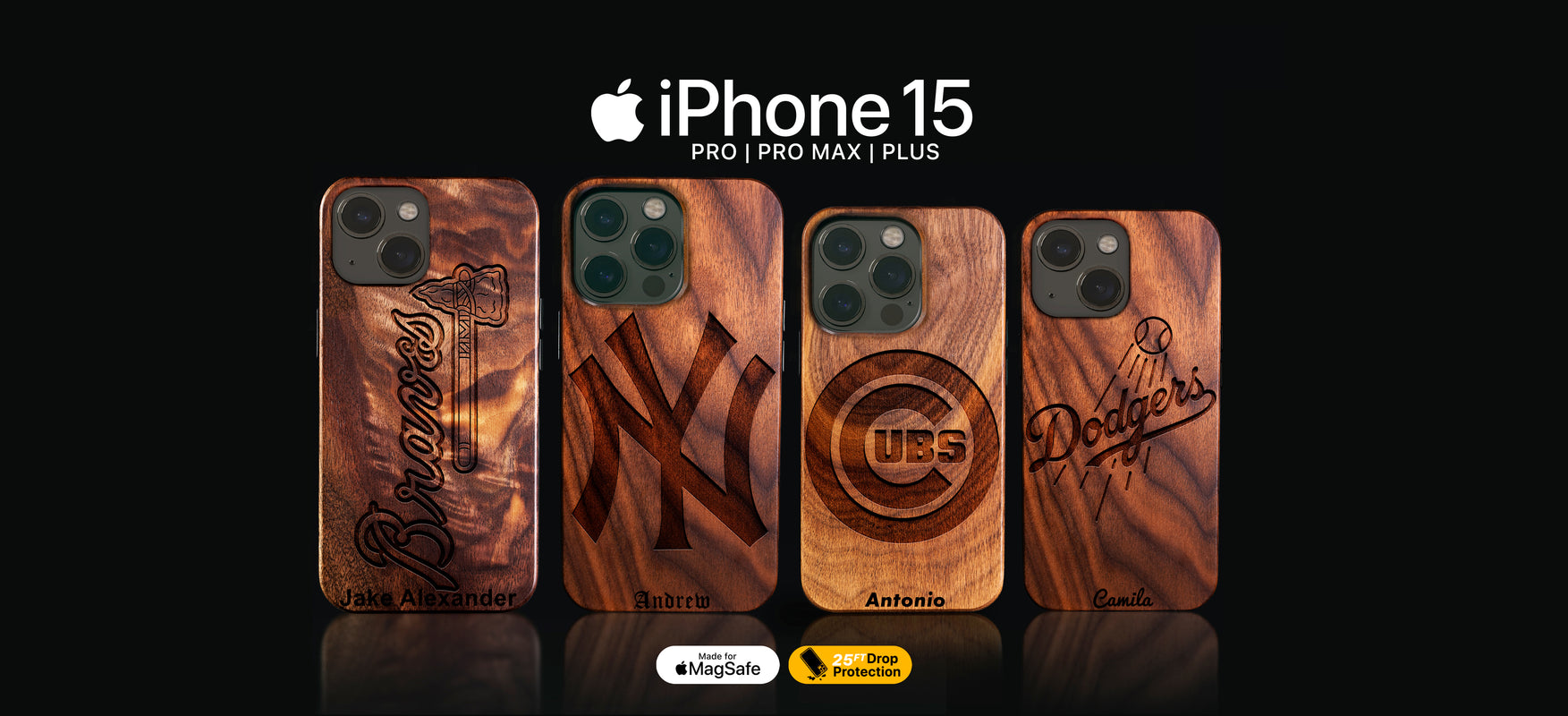 Personalized MLB Baseball iPhone 15, iPhone 15 Pro, iPhone 15 Pro Max, iPhone 15 Plus Cases Customized MLB Baseball Gifts For Fan MagSafe MLB iPhone Covers
