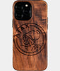 Eco-friendly AFC Ajax iPhone 16 Pro Max Case - Carved Wood Custom AFC Ajax Gift For Him - Monogrammed Personalized iPhone 16 Pro Max Cover By Engraved In Nature