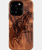 Eco-friendly Baltimore Ravens iPhone 16 Pro Case - Carved Wood Custom Baltimore Ravens Gift For Him - Monogrammed Personalized iPhone 16 Pro Cover By Engraved In Nature
