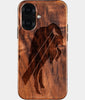 Eco-friendly Buffalo Bills iPhone 16 Case - Carved Wood Custom Buffalo Bills Gift For Him - Monogrammed Personalized iPhone 16 Cover By Engraved In Nature