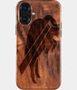 Eco-friendly Buffalo Bills iPhone 16 Plus Case - Carved Wood Custom Buffalo Bills Gift For Him - Monogrammed Personalized iPhone 16 Plus Cover By Engraved In Nature