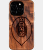 Eco-friendly Cincinnati Reds iPhone 16 Pro Case - Carved Wood Custom Cincinnati Reds Gift For Him - Monogrammed Personalized iPhone 16 Pro Cover By Engraved In Nature