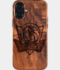 Eco-friendly Dallas Mavericks iPhone 16 Plus Case - Carved Wood Custom Dallas Mavericks Gift For Him - Monogrammed Personalized iPhone 16 Plus Cover By Engraved In Nature