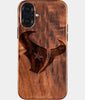 Eco-friendly Houston Texans iPhone 16 Plus Case - Carved Wood Custom Houston Texans Gift For Him - Monogrammed Personalized iPhone 16 Plus Cover By Engraved In Nature